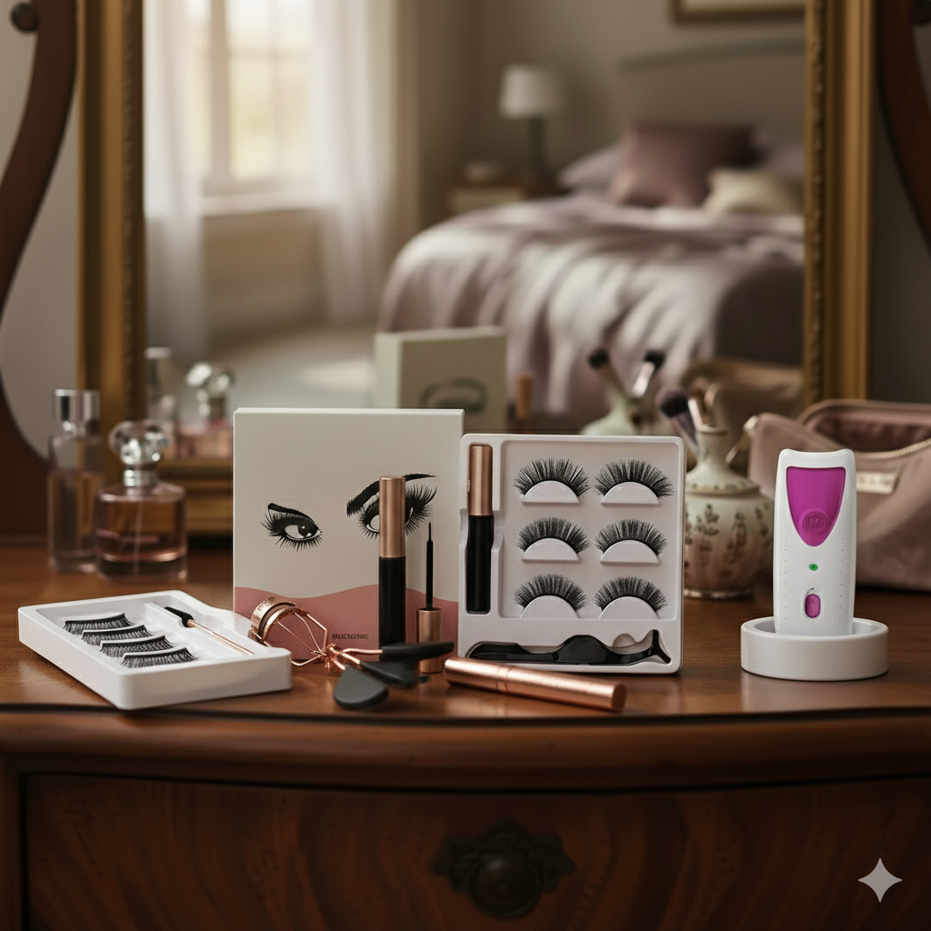 Pestañas Magnéticas+Rizador de regalo