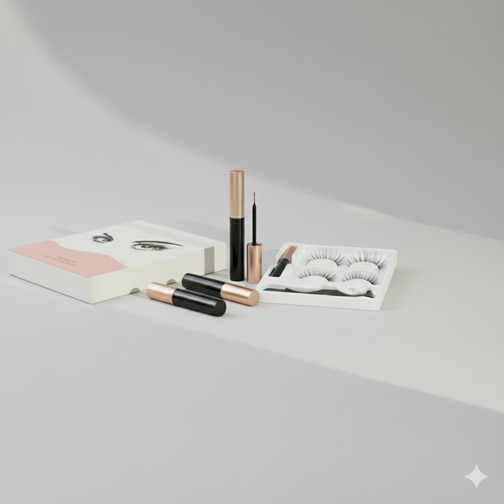 Pestañas Magnéticas+Rizador de regalo