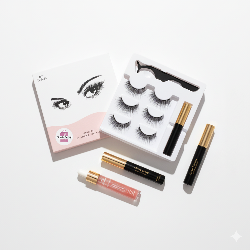 Pestañas Magnéticas+Rizador de regalo